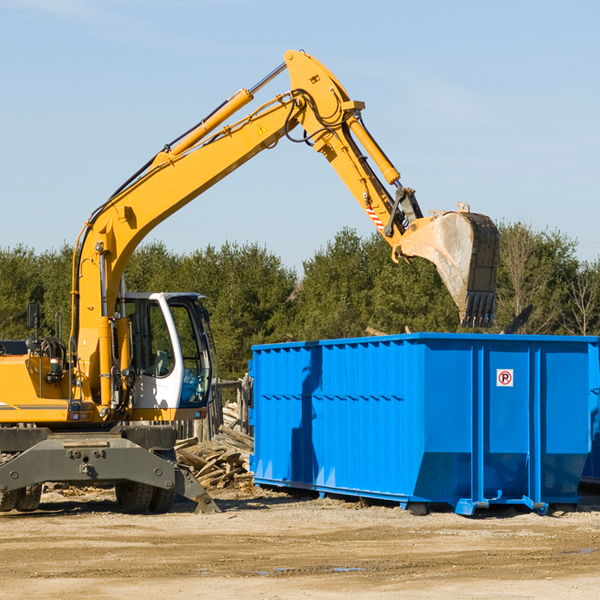 can i choose the location where the residential dumpster will be placed in Jamestown KY